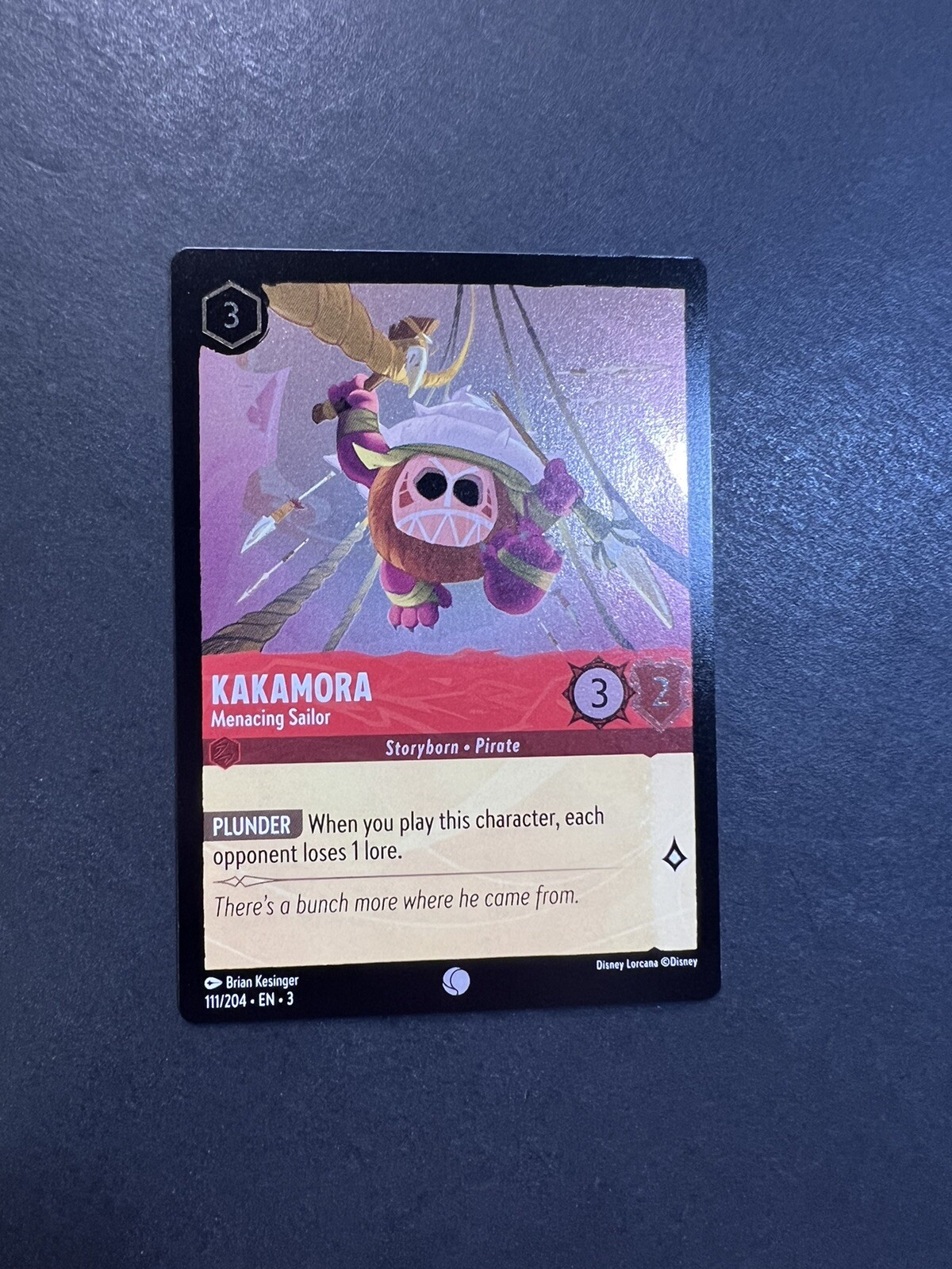 Disney Lorcana: Into The Inklands - Kakamora - 111/204 (Cold Foil) Sailor MINT