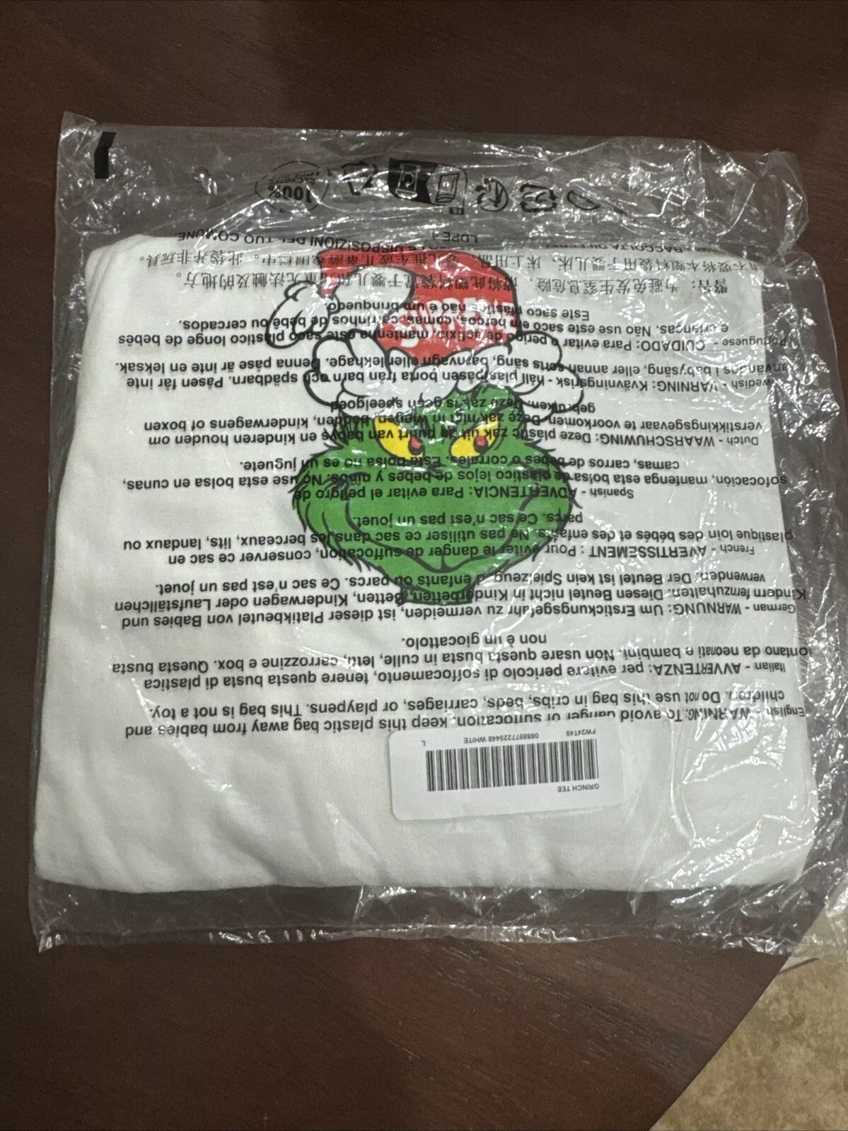 Tee shirt blanc Supreme Grinch taille L