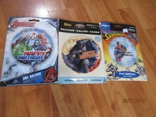 Hard to Find Characters Superhero Packaged Mylar Balloons U Pick NOT a LOT NOS