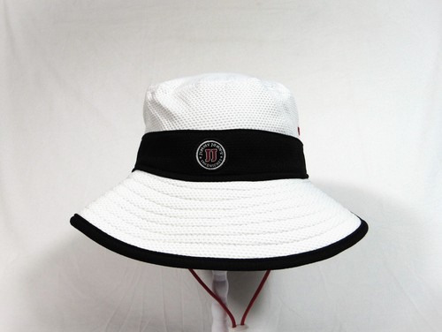 New Era Nascar Kevin Havick #4 Jimmy Johns Training Basic Bucket Hat OSFM RARE - 第 1/8 張圖片