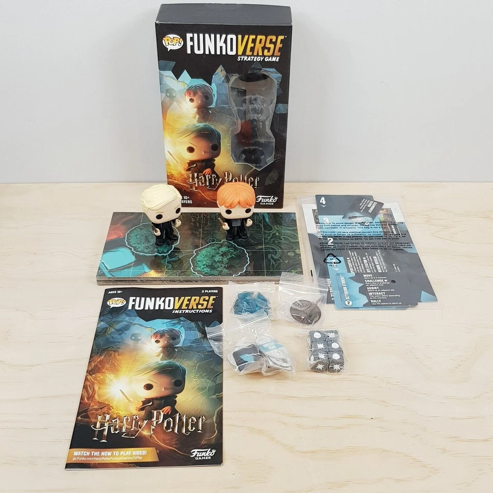 HARRY POTTER  101 Funko Verse Strategy Game Inc Ron Weasley + Draco Malfoy Pop - Image 4 of 4