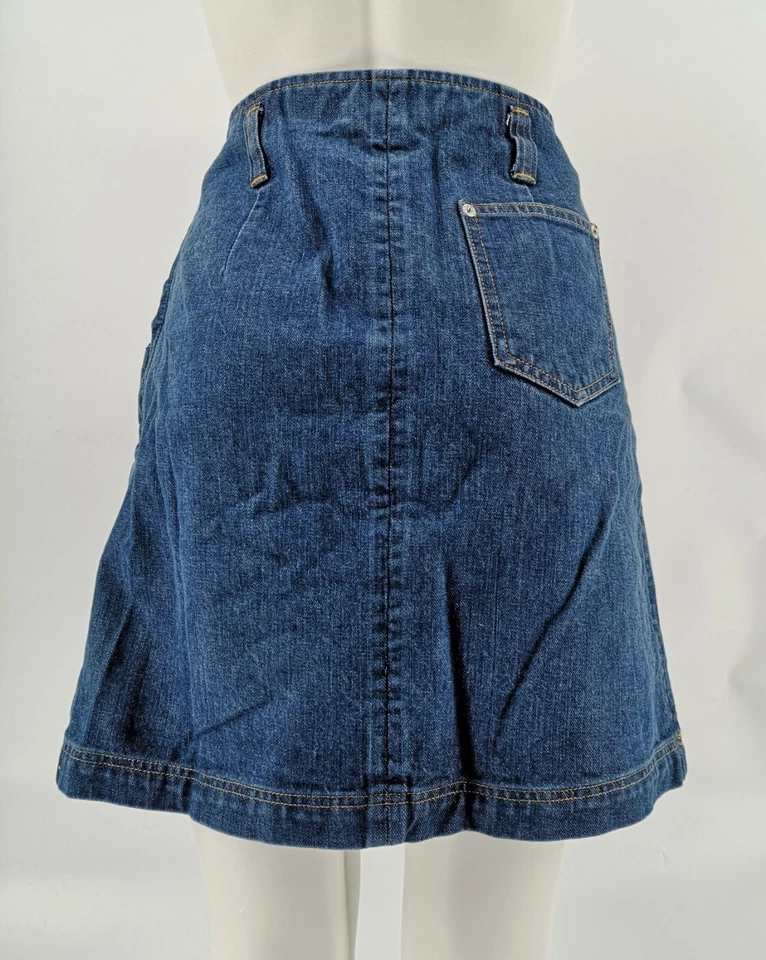 A.P.C. Falda de mezclilla de algodón azul línea A para mujer talla L grande - buena usada Foto 3 de 4