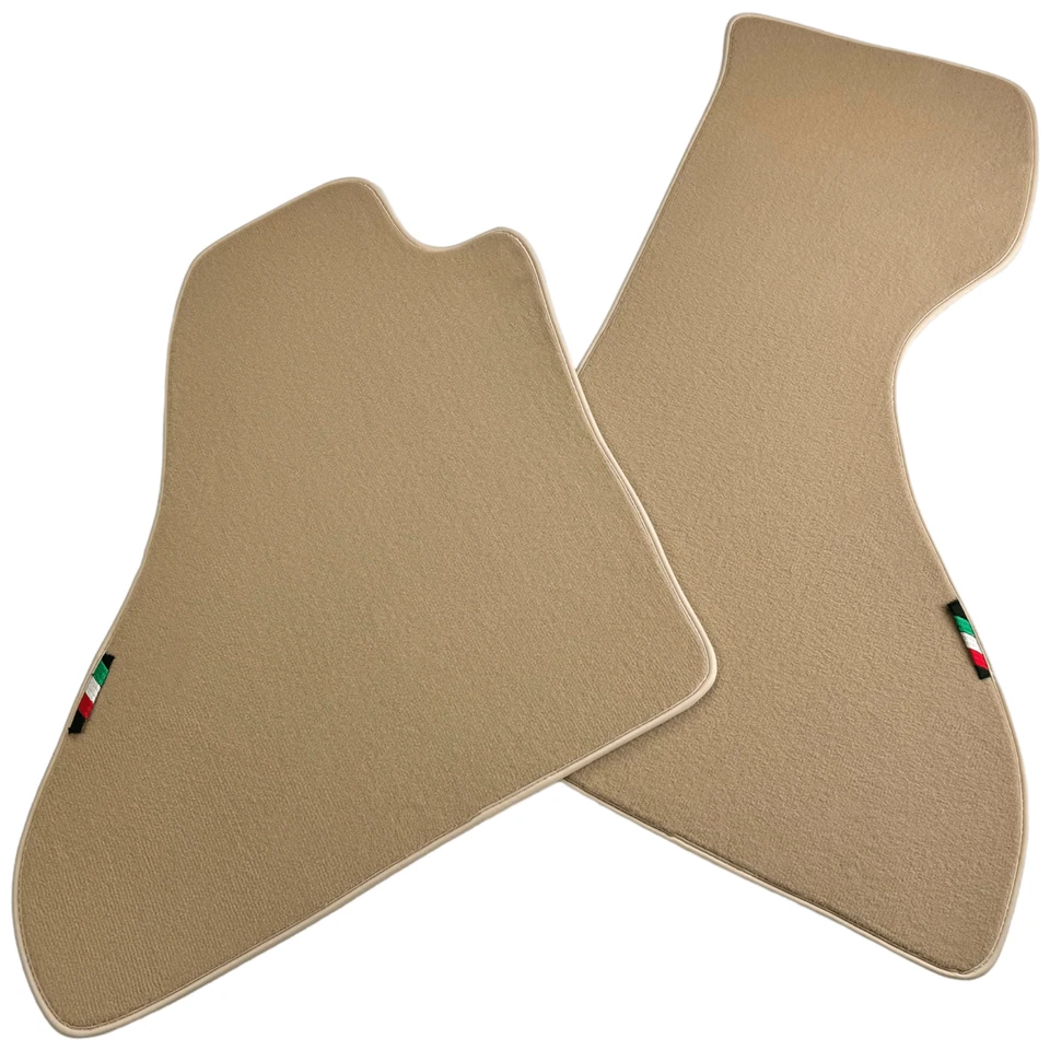 AutoWin Brand Beige Floor Mats For Ferrari Mondial Convertible 1983-1993 - Изображение 2 из 4