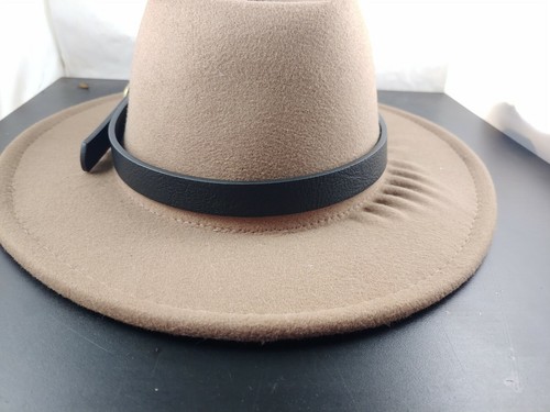 Western Cuero Negro Sombrero Banda Vaquera Vaquera con Hebilla Conjunto Nuevo sin Etiquetas - Imagen 9 de 11