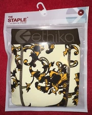 ETHIKA Men’s The Staple Medium (M) Boxer Brief Tortoise Print 