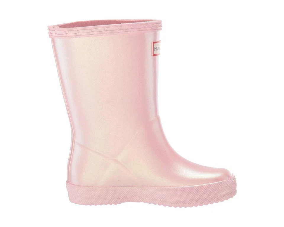Hunter Z2481* Bella Pink Nebula Bota de lluvia clásica para niños talla US 9B/10G Foto 3 de 4