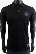 Vèrsace Men Black Polo Shirt