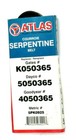 Atlas Serpentine Belt 0.70" x 36" / 17 x 925mm  5PK925 K050365 5050365 4050365