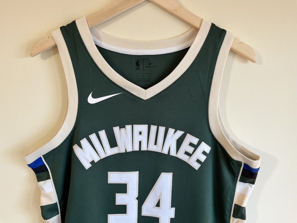 NBA Milwaukee Bucks Giannis Antetokounmpo Basketball Jersey Nike