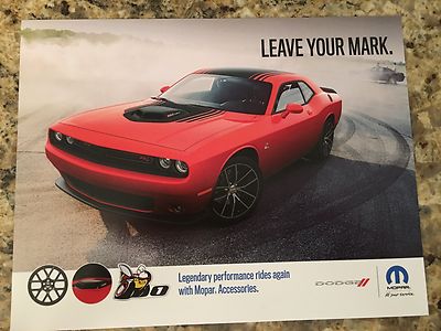 2016 Dodge Challenger R/T Accessories 2-page Original Sales Brochure
