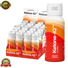 Ketone-IQ No Caffeine Exogenous Ketones Energy Shots - 24 Pack All Natural (4x6)