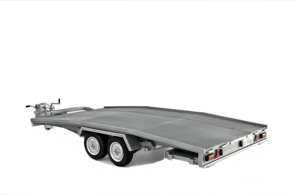 LAUDORACING-MODELS TRAILER RIMORCHIO REMORQUE ELLEBI CAR TRANSPORT 1/12 LM111-12 - Immagine 3 di 4