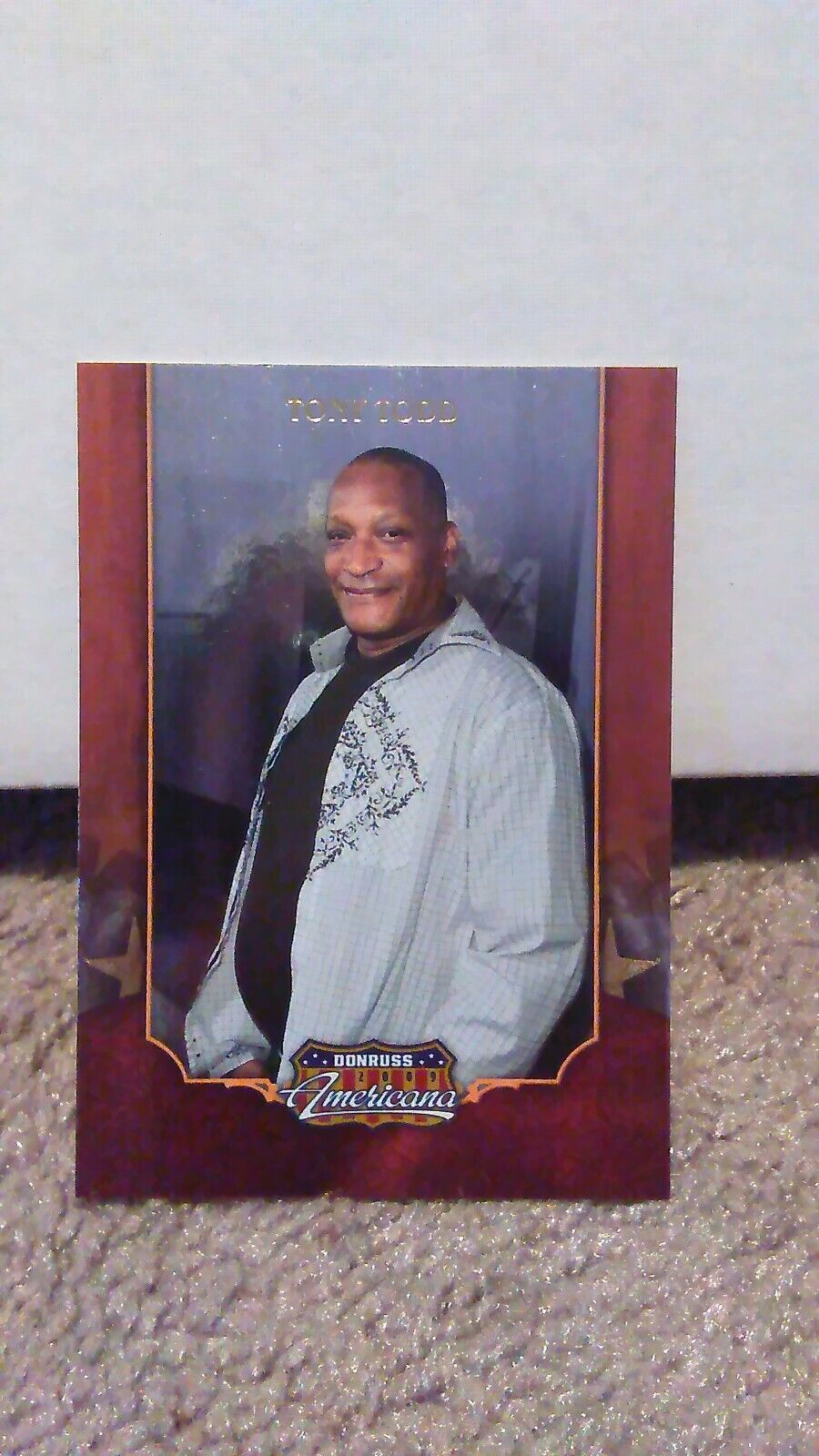 2011 Panini Americana #32 TONY TODD Actor 24, Candyman card in Toploader