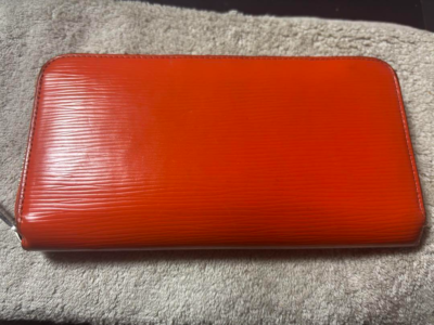 LOUIS VUITTON Epi Zippy Long Wallet Pimon Orange M60310 Used Item