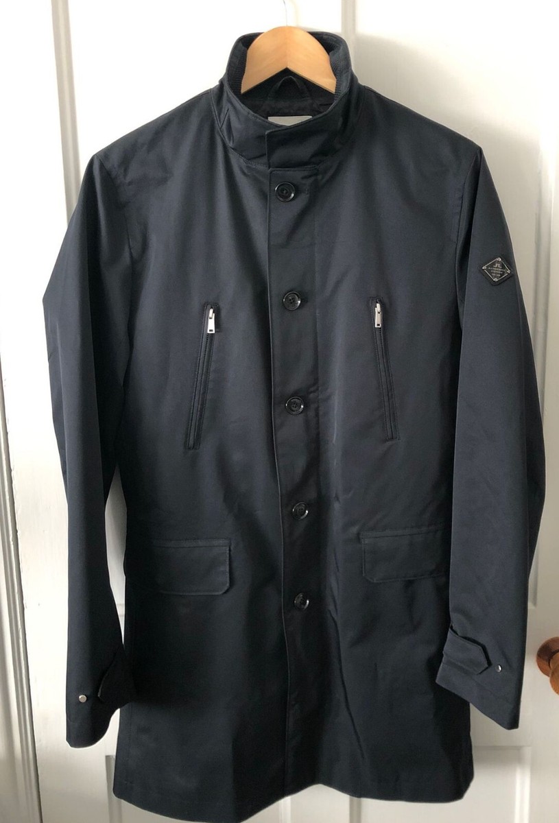 J Lindberg-Mens-Gavin 72 Peach Poly Coat-Black-Size S-VG++ pre