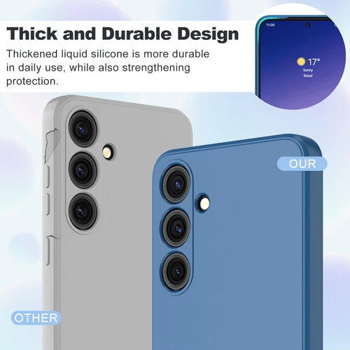Für Samsung Galaxy S24 Ultra Plus Flüssig Silikon Hülle Robust Stoßfest Cover - Bild 39 von 45