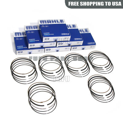 6x Piston Rings Set Mahle For Porsche 911 Carrera S Turbo 3.8 991 997 ...