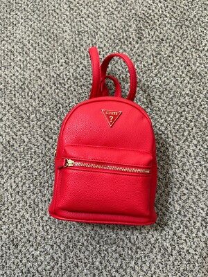 felicity mini backpack GUESS Women's Red FELICITY Small Backpack 17GF-102 NEW WITH TAG!