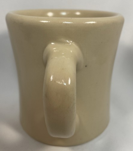 RARE Vintage Victor STAMPED Restaurant Ware Heavy Duty Diner Coffee Mug Beige - Picture 2 of 9