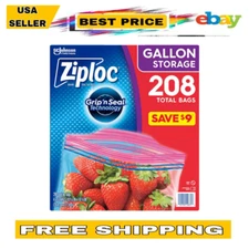 Ziploc Gallon Storage Bags with New Stay Open Design {208 ct.}
