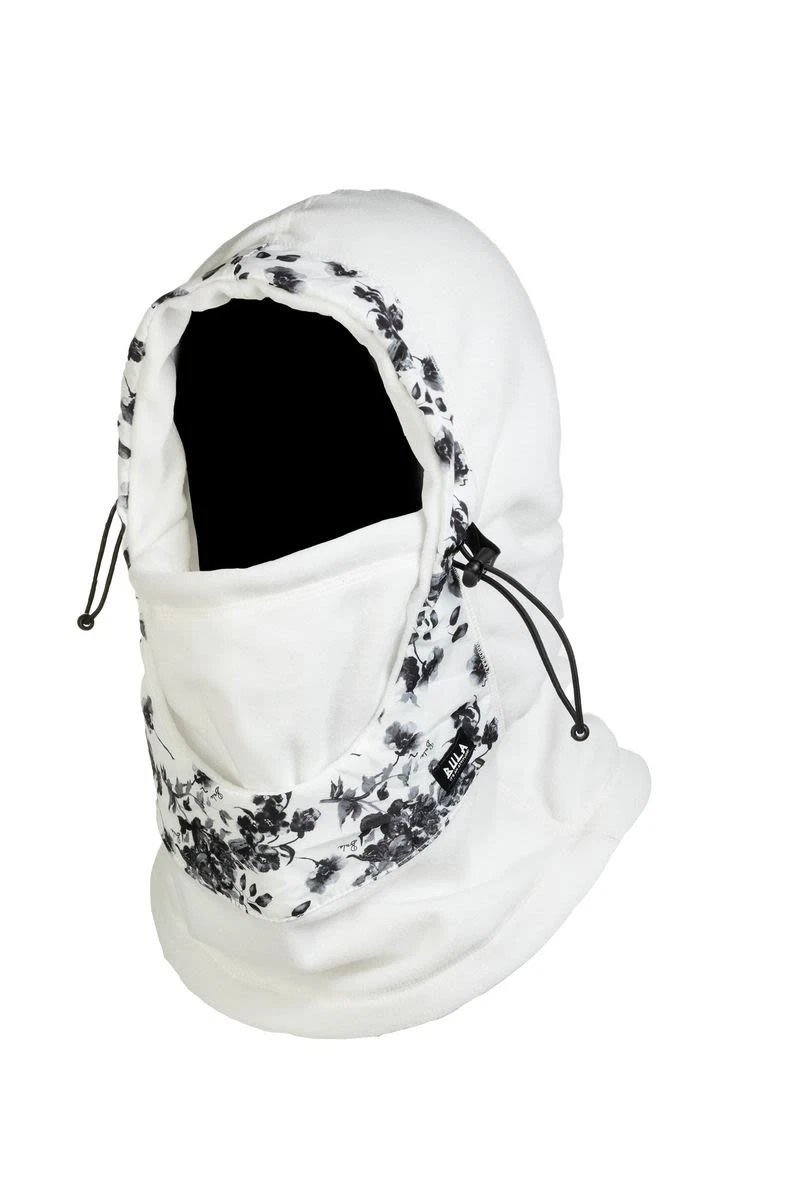 Bula Power Fleece Over Hood Headwear, White