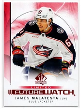 2024-25 Upper Deck SP Autenthic Future Watch Limited James Malatesta Columbus