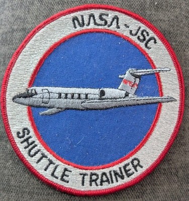 Vintage NASA - JSC Shuttle Trainer 4.75'' Iron-on PATCH Spacecraft Embroidered 