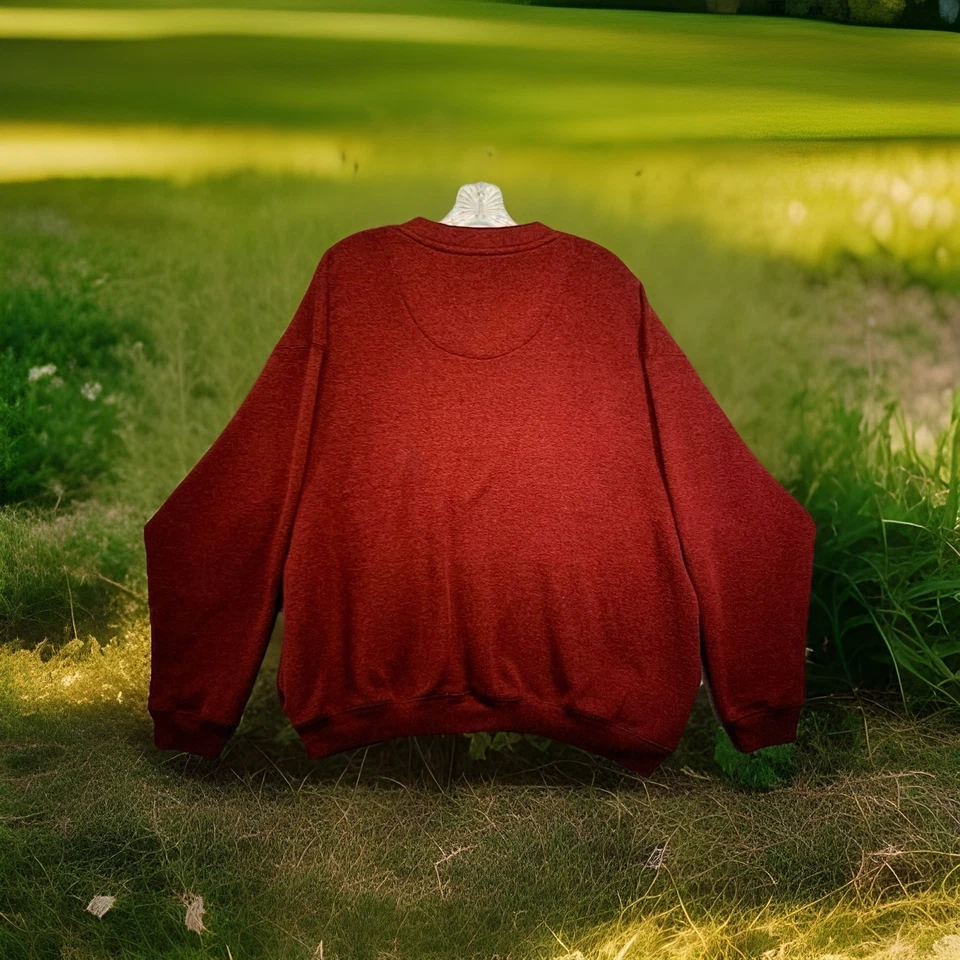 PGA TOUR Para hombres Pullover Sudadera Roja XL Cuello en V Bordado Logo Bolsillos de Golf! Foto 2 de 4