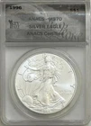 1996 American Silver Eagle One Dollar Coin $1 ANACS MS70