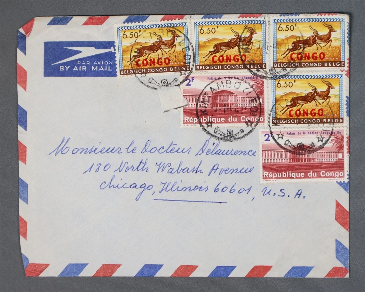 Mayfairstamps República del Congo Impala y Palais de la Nation Air ccb_49167