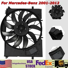For 2001-2012 Mercedes Benz Engine Radiator Condenser Cooling Fan Assembly