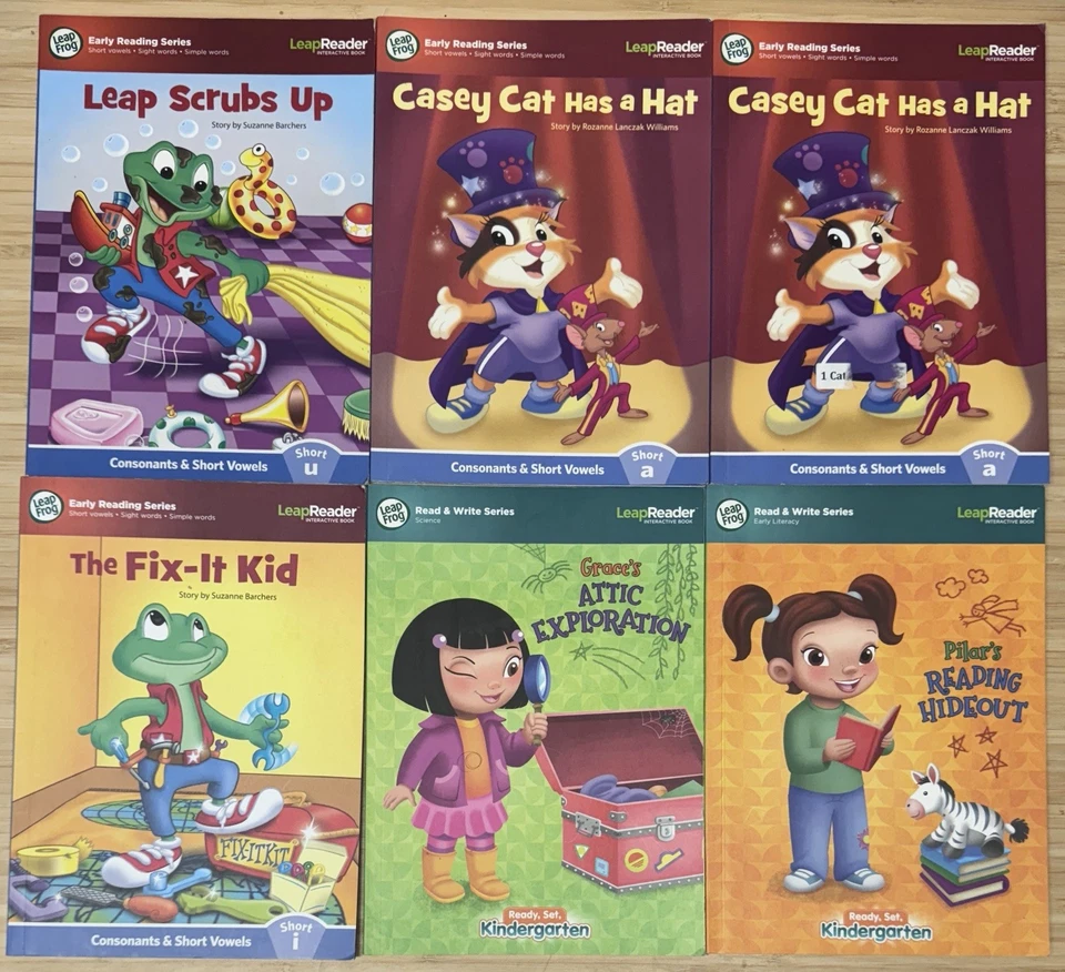 Lot of 30 LeapFrog Interactive Books Leap Reader Tag Leap Start Spiral Hardcover - Image 3 of 4