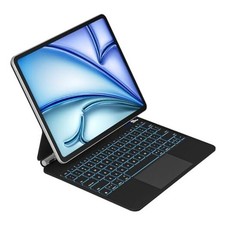 Keyboard Case for iPad iPad Air 13 M3 2025/M2 2024 iPad Pro 12.9 inch Black