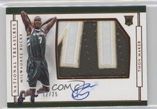 2016 National Treasures Rookie Horizontal Bronze 12/25 Thon Maker Patch Auto 0g4