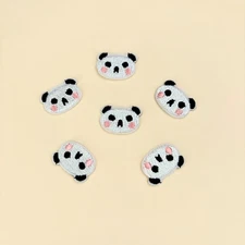Mini Panda Patch 1pcs- Cute Small Bear Applique Kawaii Anime Badge (Iron on)