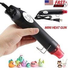 Mini Heat Gun Tool For DIY Embossing Drying Paint Nozzles Electric Hot Air
