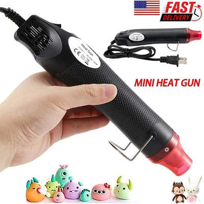 #ad Mini Heat Gun Tool For DIY Embossing Drying Paint Nozzles Electric Hot Air $8.59