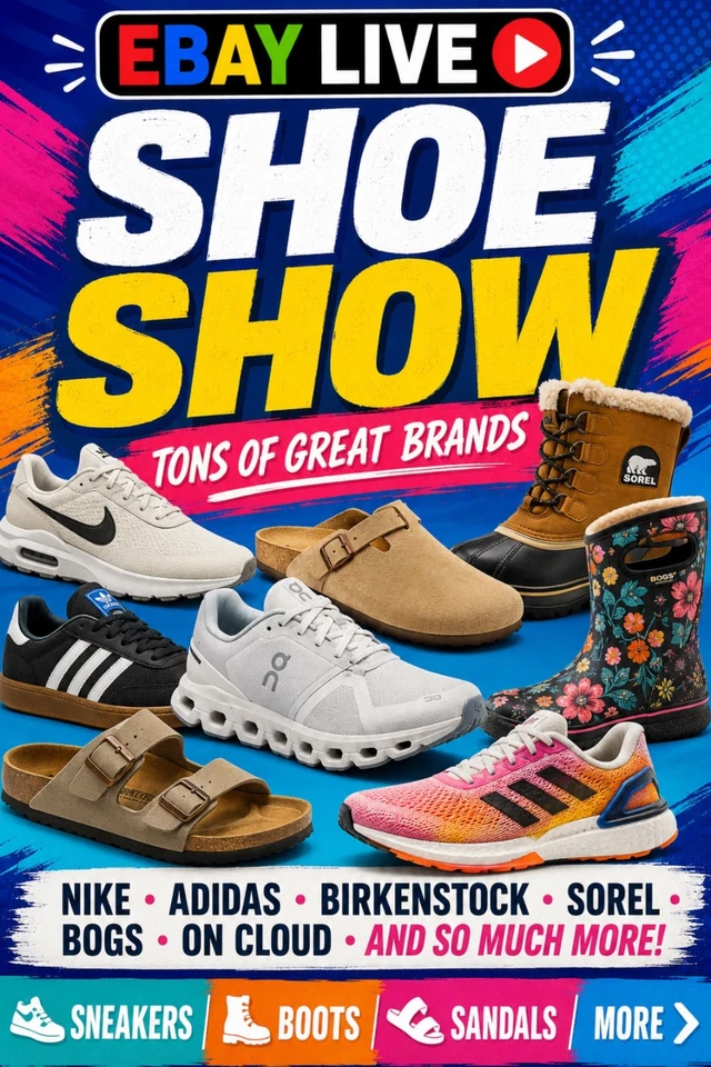Sunday shoe Steals! 100's of name brand, Brand new shoes for the whole fam!