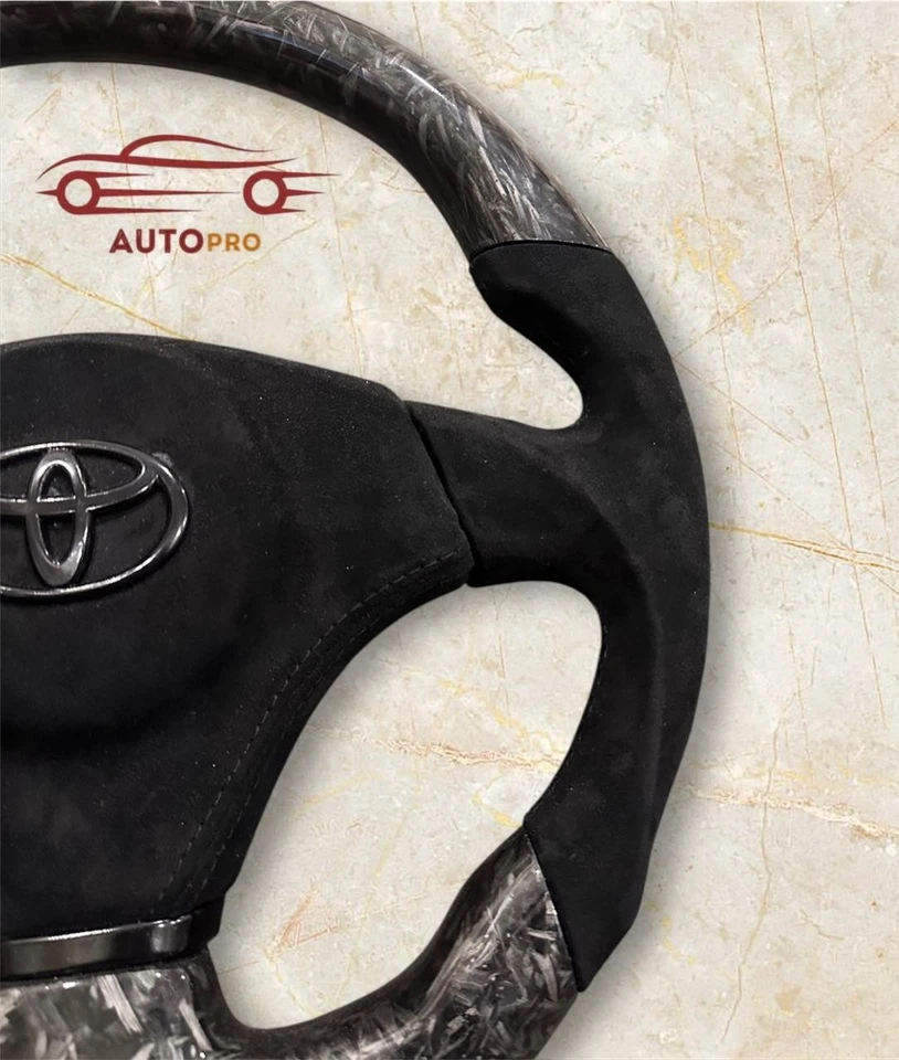 Volante personalizado de fibra de carbono forjada TOYOTA MR-2 Spyder, CELICA, Supra. Foto 3 de 4