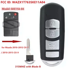 Smart Remote Key Fob WAZX1T763SKE11A04 for Mazda 2010-2012 CX-7 / 2010-2015 CX-9