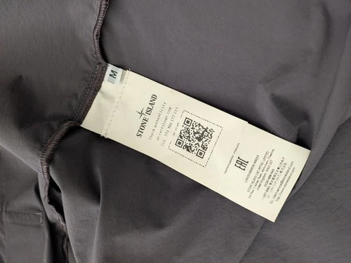 STONE ISLANDGray 1200016 Recycled Stretch Nylon Tela StellinaJacket SIZE M image 6