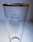 German Beer Glass, Pedestal / Gold Rim, .4L, Warsteiner Beer — photo 4