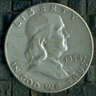 1954 USA Franklin Silver Half Dollar  R78