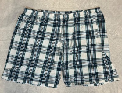 Bequeme Dünne Herren Trigema Shorts Kurze Hose Gr. 5XL Blau Weiss