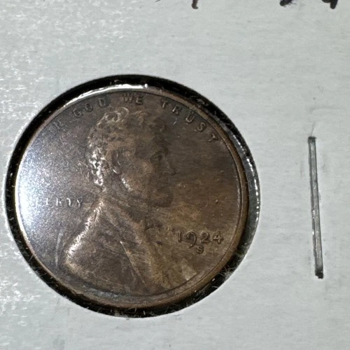 1924 S Lincoln Wheat Cent Better Condition San Francisco Mint EF Extra Fine