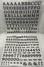 Creative Memories ABC/123 Classic Lettering Serif Stickers NOS Navy Blue