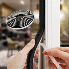 Weather Stripping for Door, Self Adhesive Brush Window Seal Strip Weatherproof