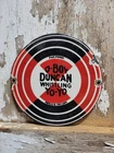 VINTAGE DUNCAN PORCELAIN SIGN RARE OLD YO-YO KIDS TOY CHILDS YOYO  D-BOY WHISTLE