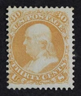 CKStamps: US Stamps Collection Scott#71 30c Franklin Unused Regum