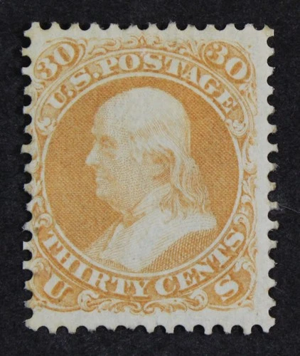CKStamps: US Stamps Collection Scott#71 30c Franklin Unused Regum